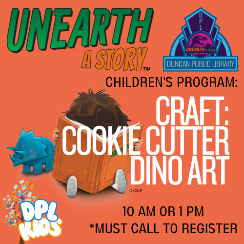 Children's Craft: Cookie Cutter Dino Art