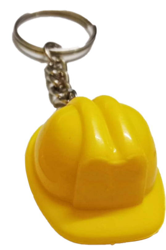 Plastic Helmet shape Keychain