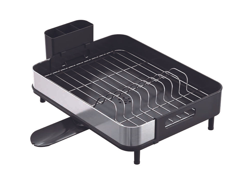 Stainless Steel Single-tier Wide-spacing Dish Rack