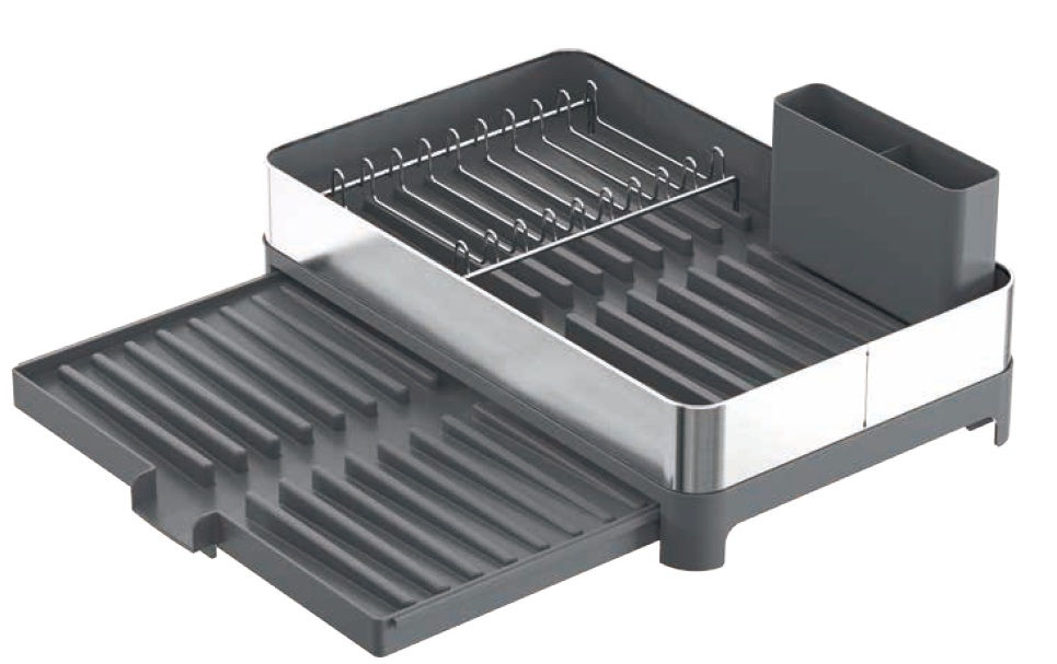 Stainless Steel Pull-out Adjustable Dish Rack