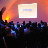 Audience viewing presentation slides