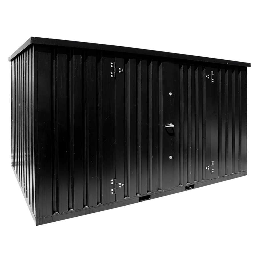 Conteneur de stockage 4 x 2 mètres – avec double porte grand coté