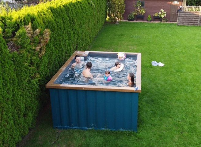 Piscine spa conteneur 3.0mx 2.5m avec jacuzzi, Forfait Confort Ansicht 3