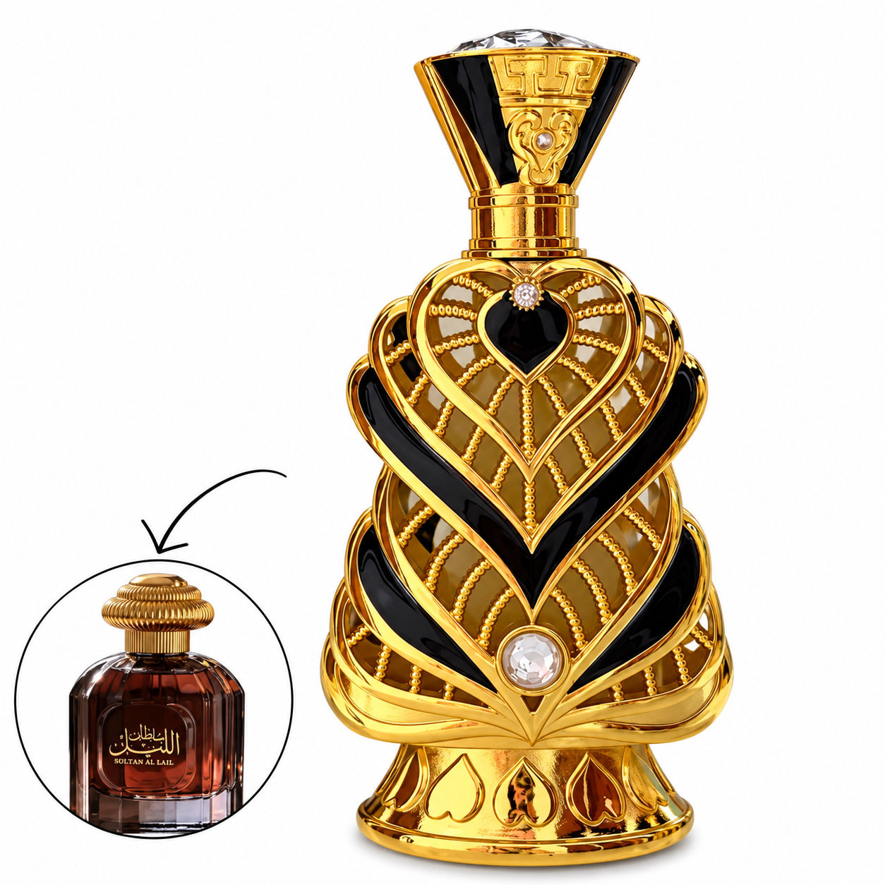 Óleo Perfumado Concentrado Sultan Al Lail Al Wataniah 12ml