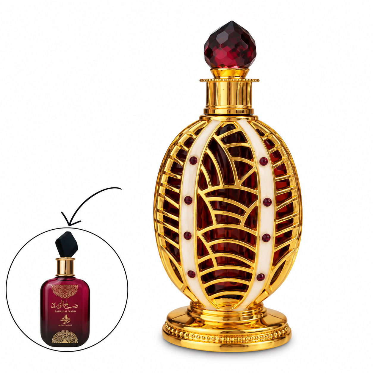 Óleo perfumado Concentrado Sabah Al Ward Al Wataniah 12 ml