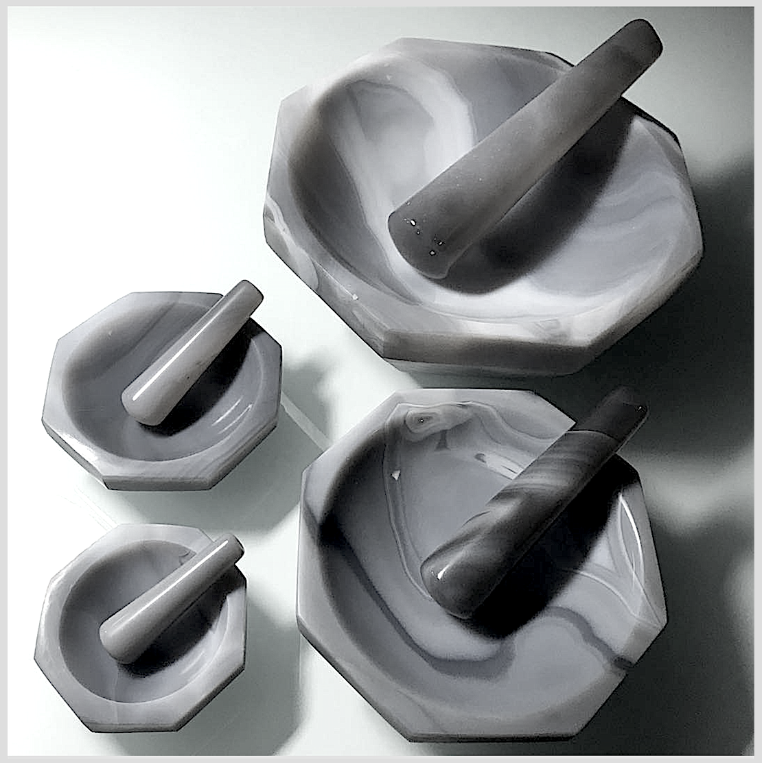 Chemical Laboratory Agate Grinding Mortar and Pestle Alpha Nanotech Inc.