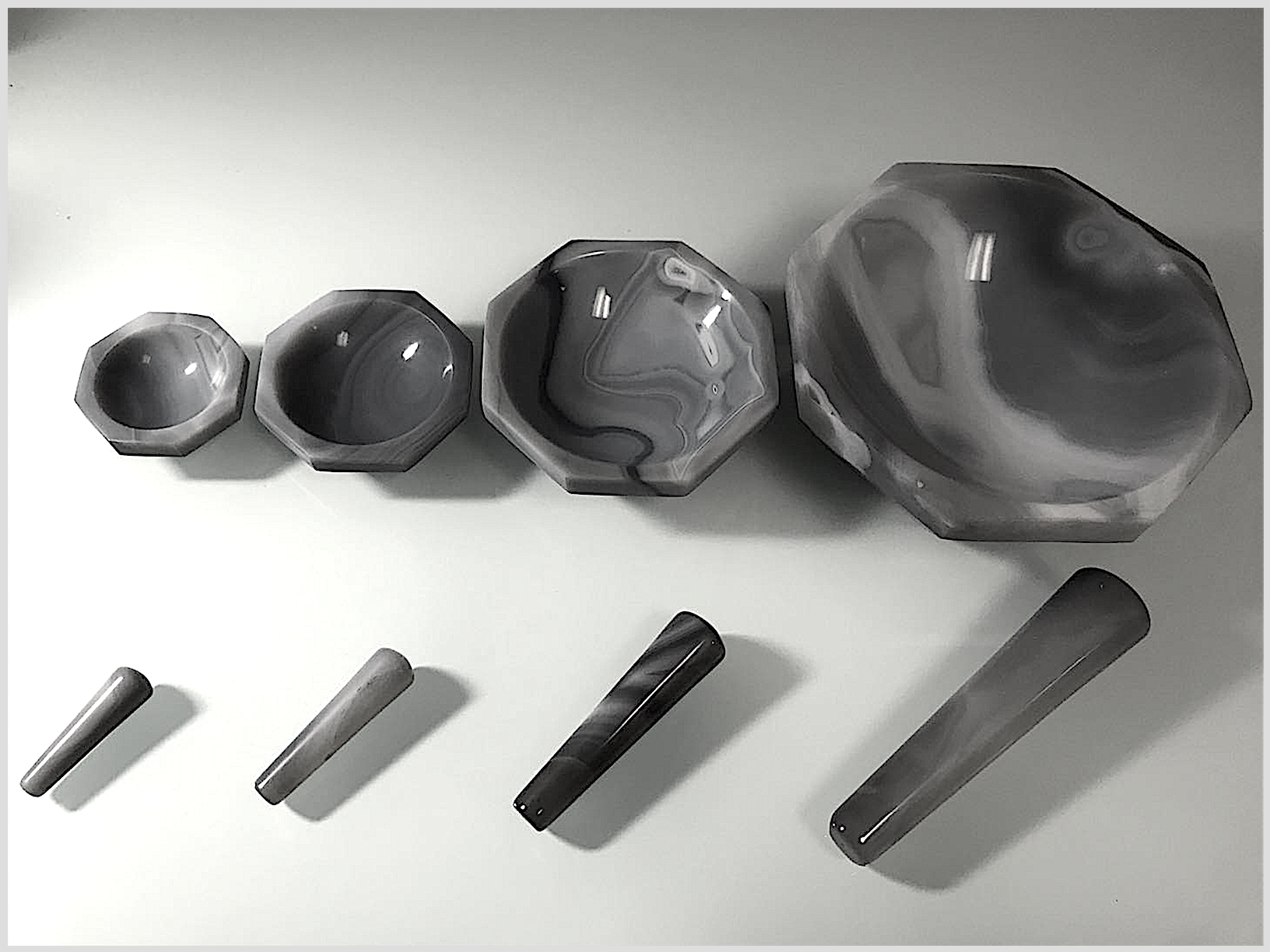 Chemical Laboratory Agate Grinding Mortar and Pestle Alpha Nanotech Inc.