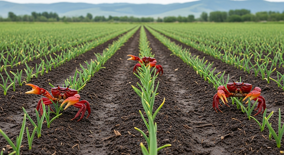 Crab Meal and Soil Health, garlic, disease, microbial
