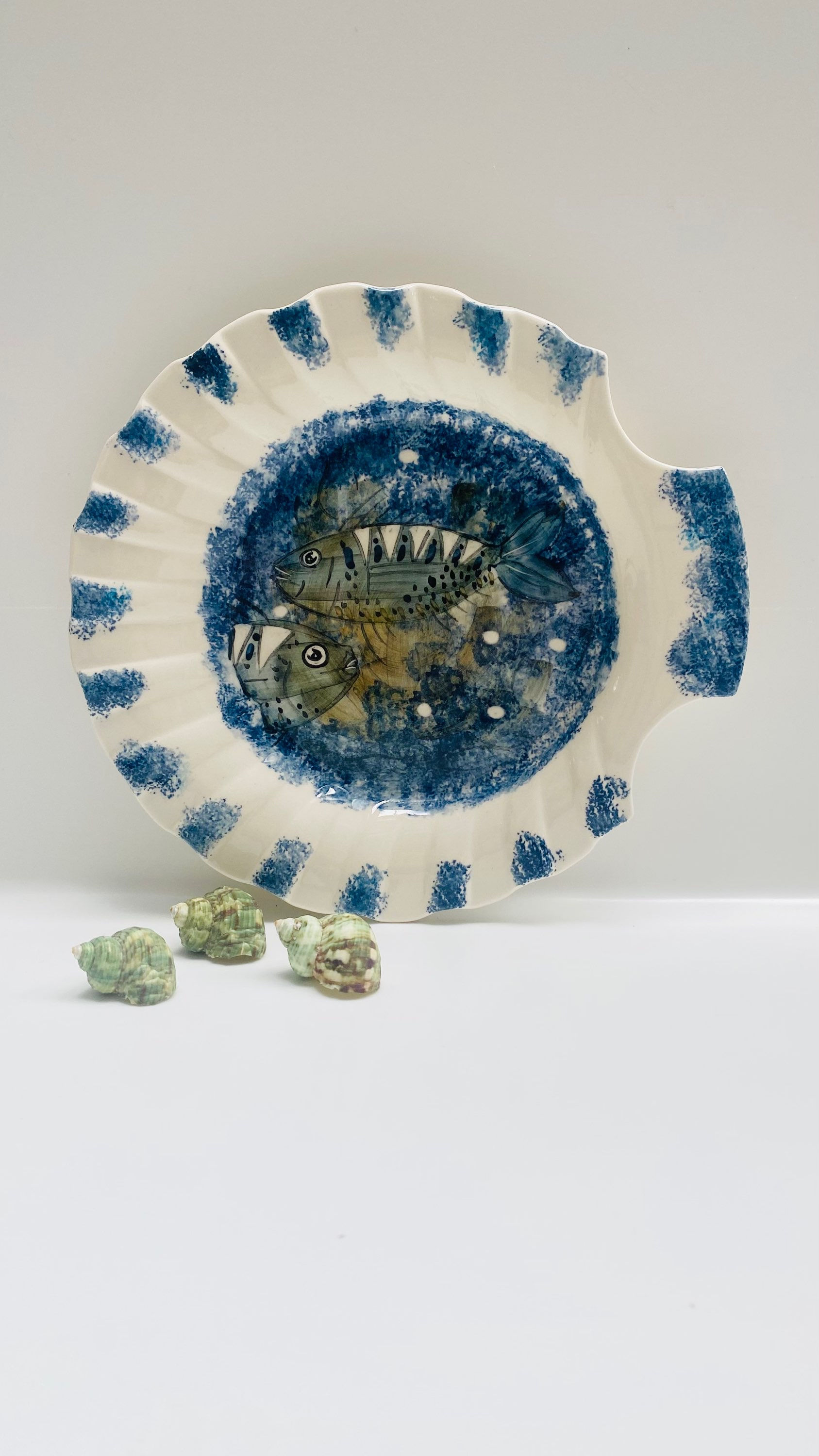 Jersey Pottery Fish Plate