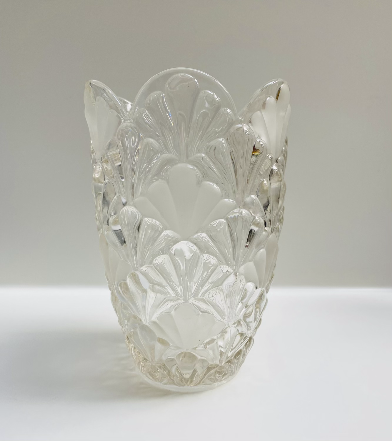 Pressed glass vintage vase