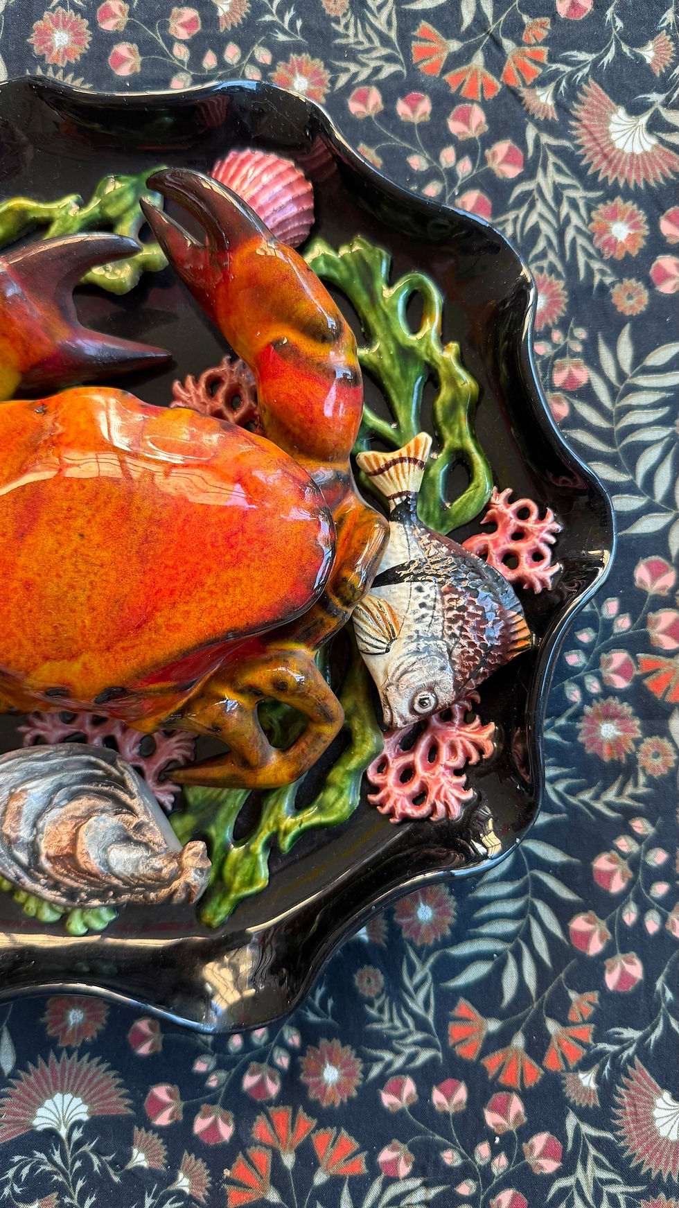 Thumbnail: Vintage Vallauris Crab Wall Plaque