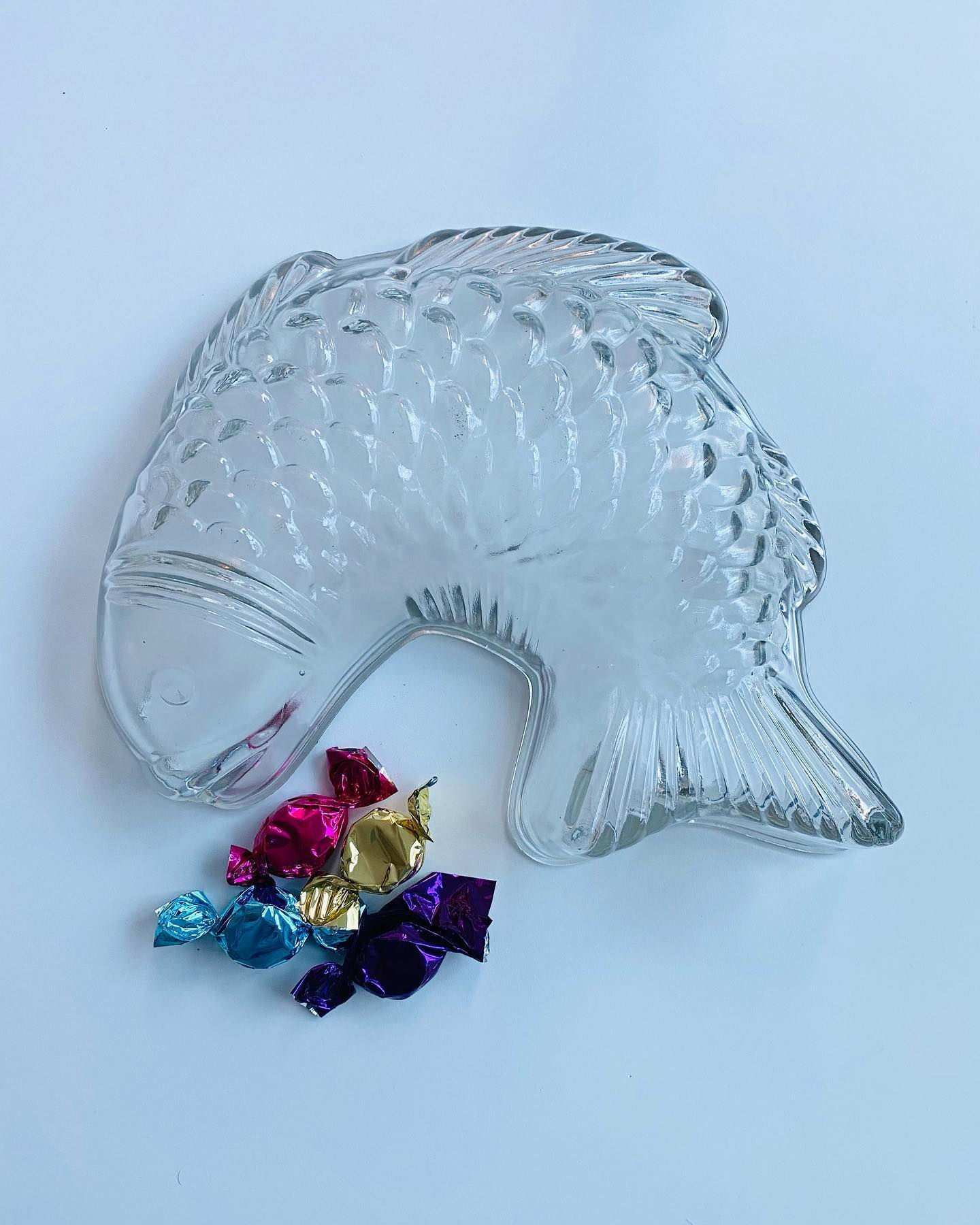 Pressed Glass Fish Mould