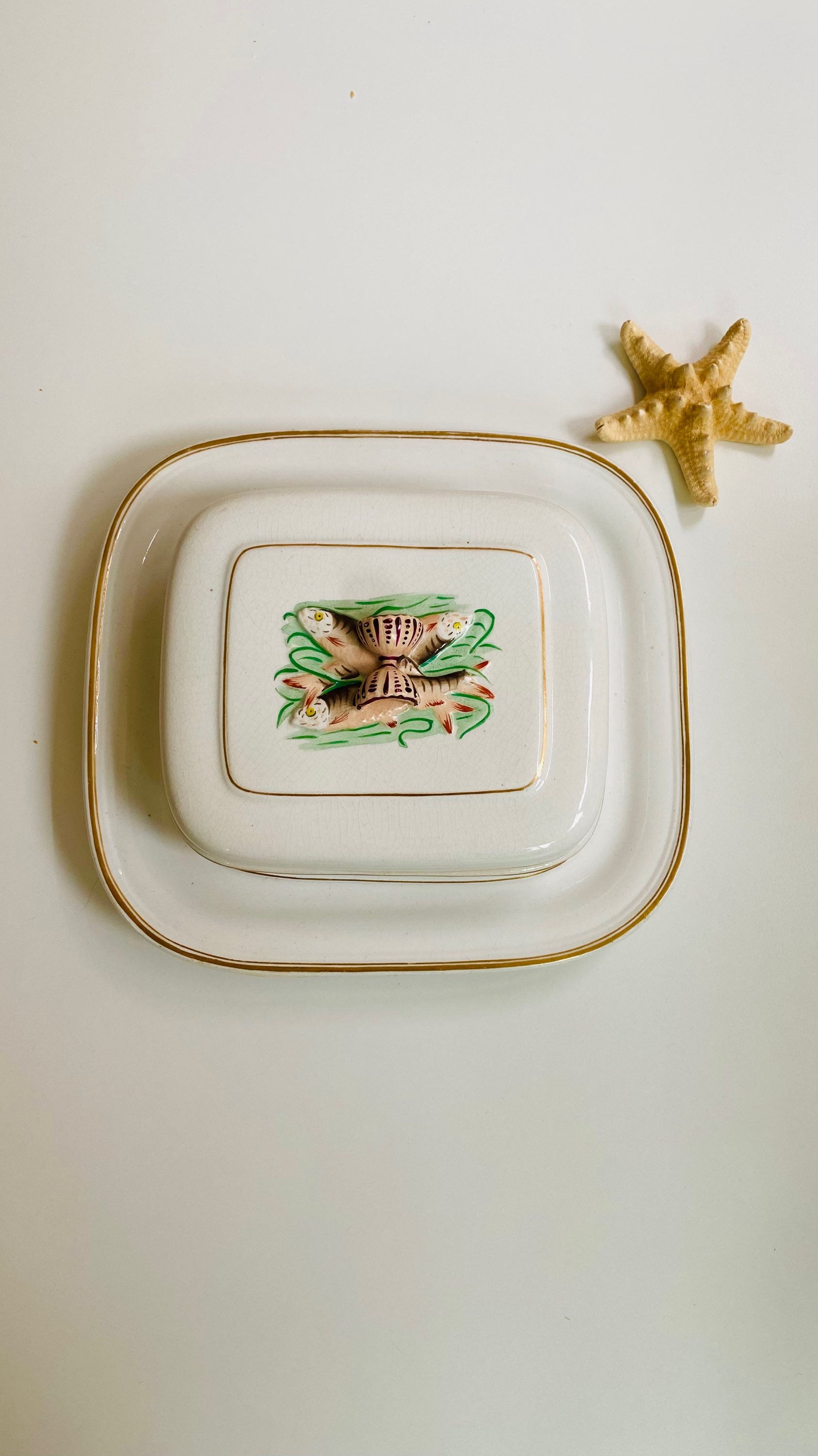 Vintage Sardine/Butter Dish