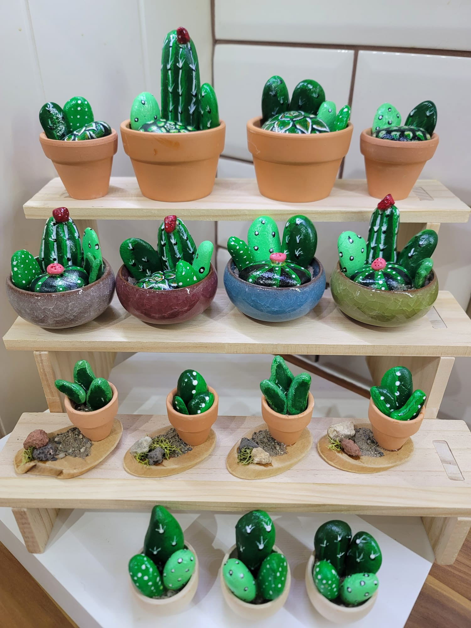 Pebble Cactus Pots