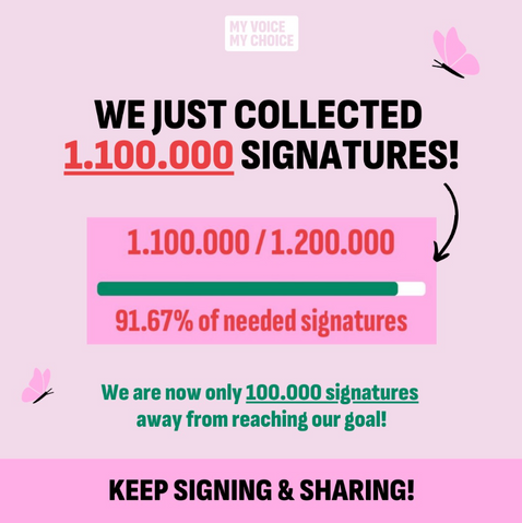 1,100,000 Signatures and Counting!
