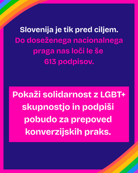 Pomagajmo prepovedati konverzivne prakse v vsej EU