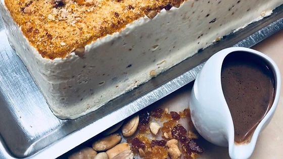 Mousse de avelã com praliné