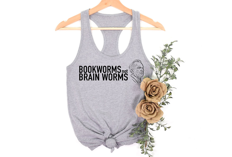 Thumbnail: Bookworms not Brain Worms | Tee or Tank