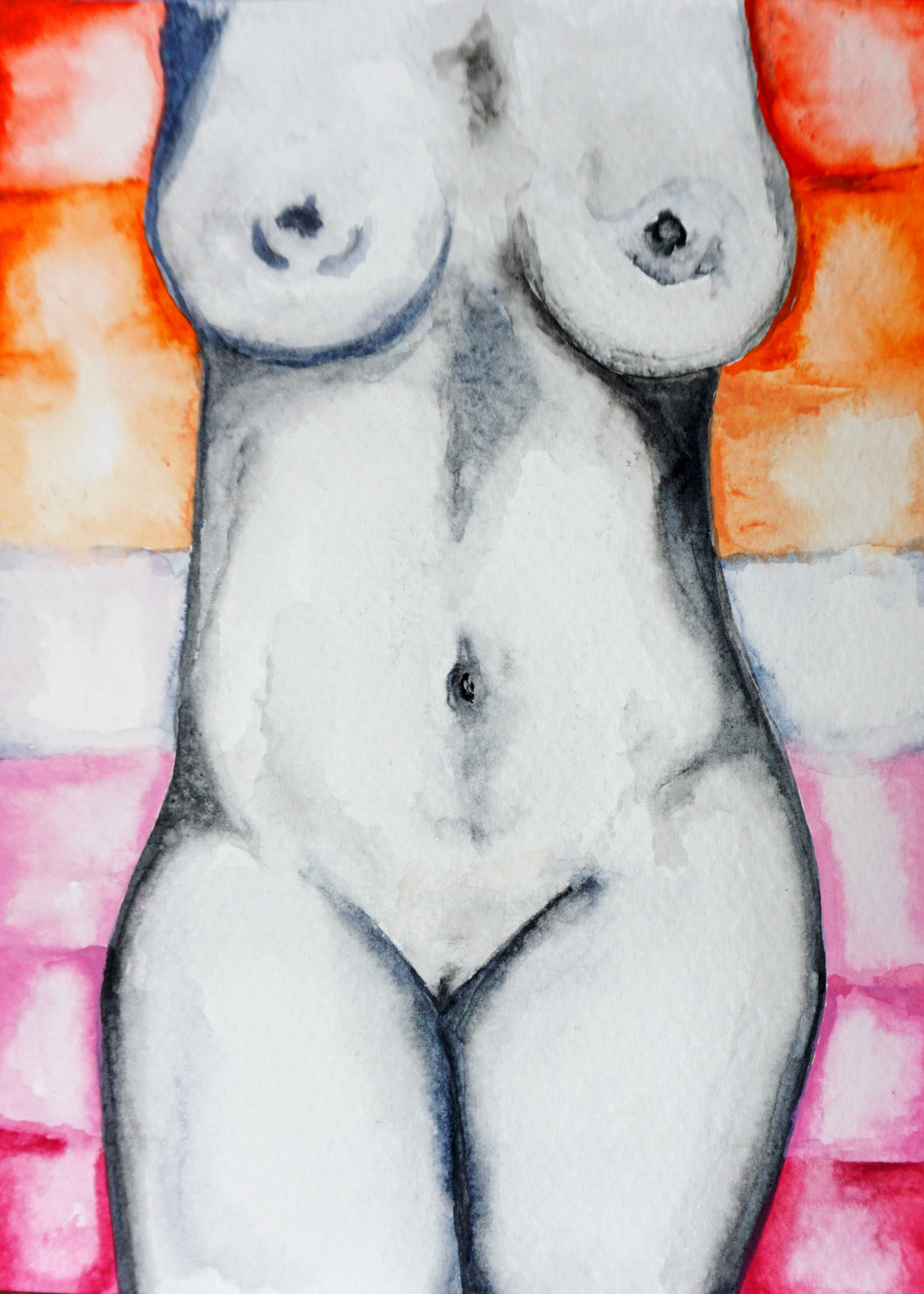 Watercolor #6 Print | 8in x 10in Matted on Watercolor Paper