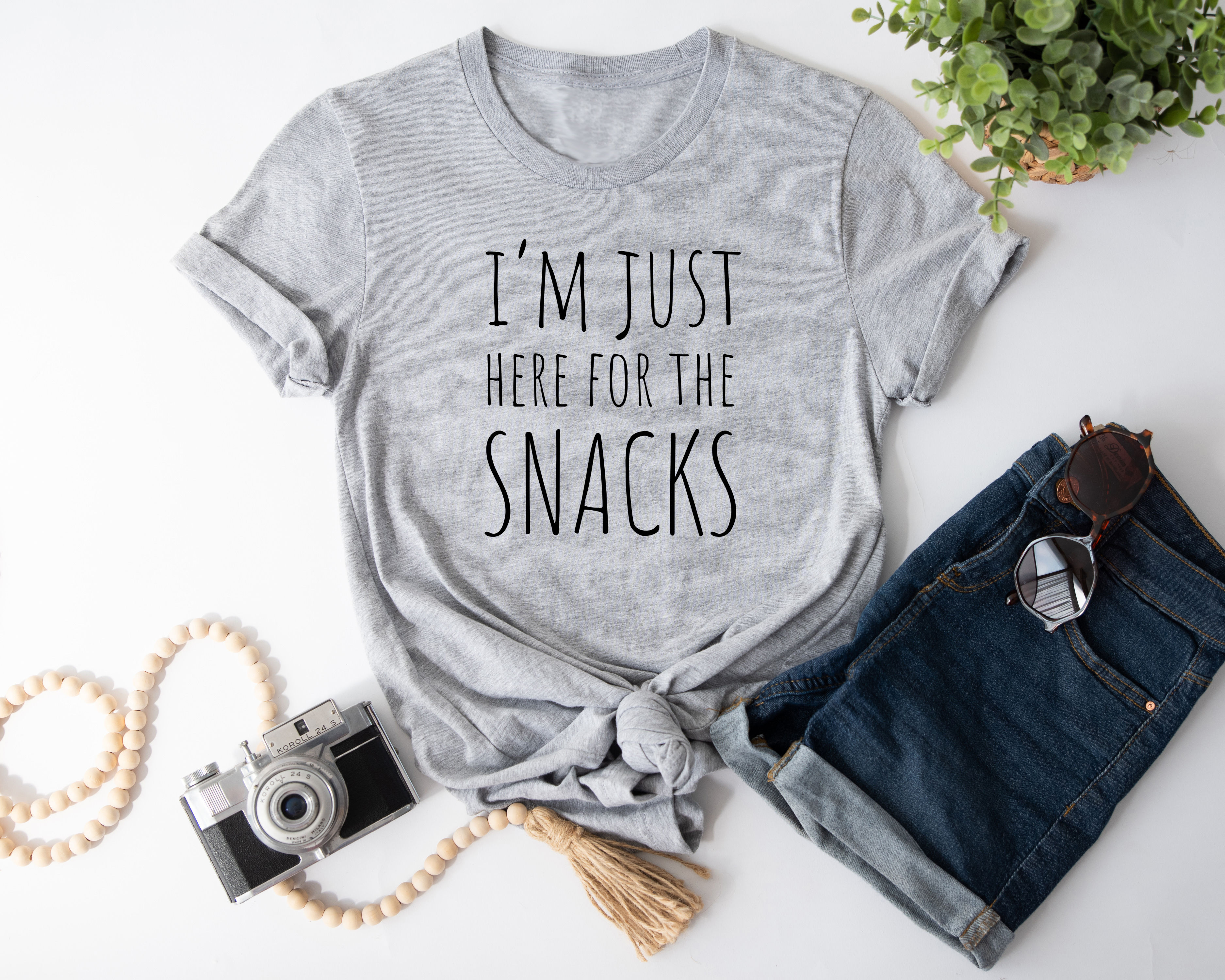Just Here for the Snacks | Tee or Tank