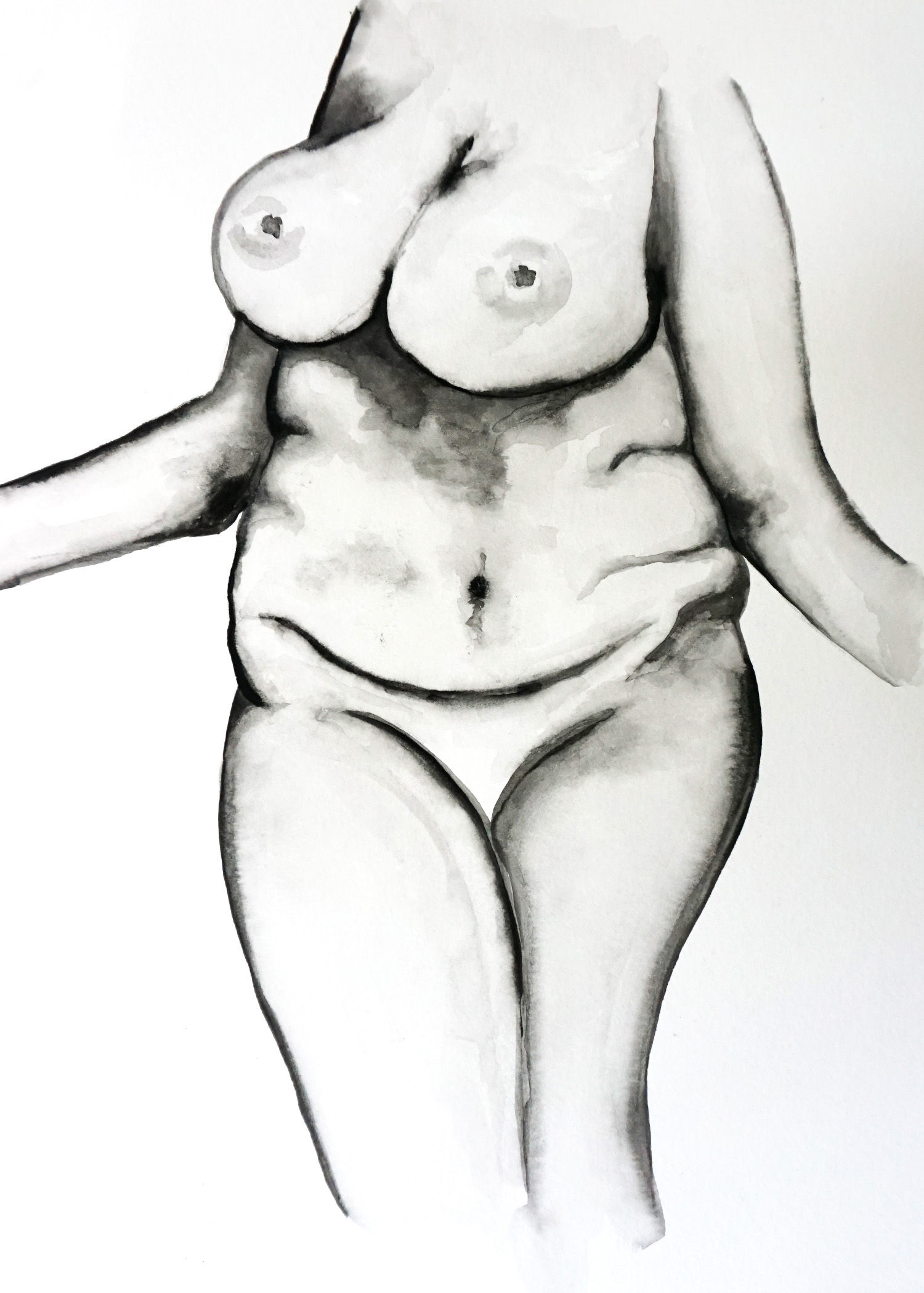 Watercolor #9 Original Painting | 11in x 14in Matted Art