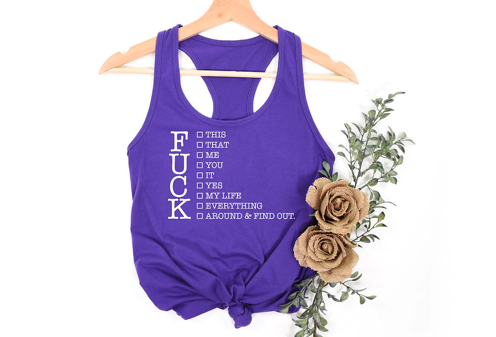 Thumbnail: A Fucking Checklist | Tee or Tank