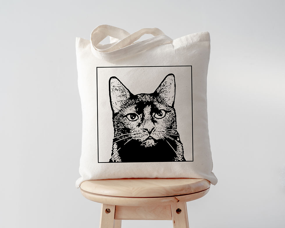 Thumbnail: Jazz the Black Cat (Tee, Tank or Tote Bag)
