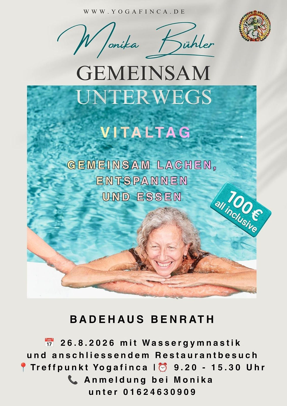 Vitaltag im Benrather Badehaus mit Wassergymnastik