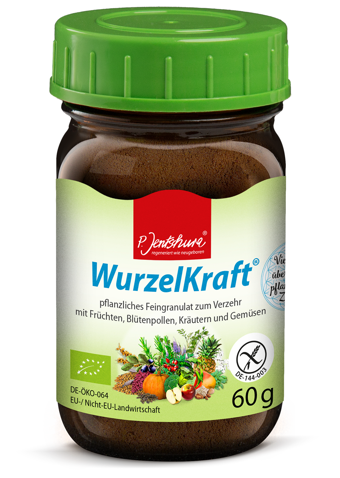 WurzelKraft® Pflanzliches Feingranulat zum Verzehr mit Früchten 60 g