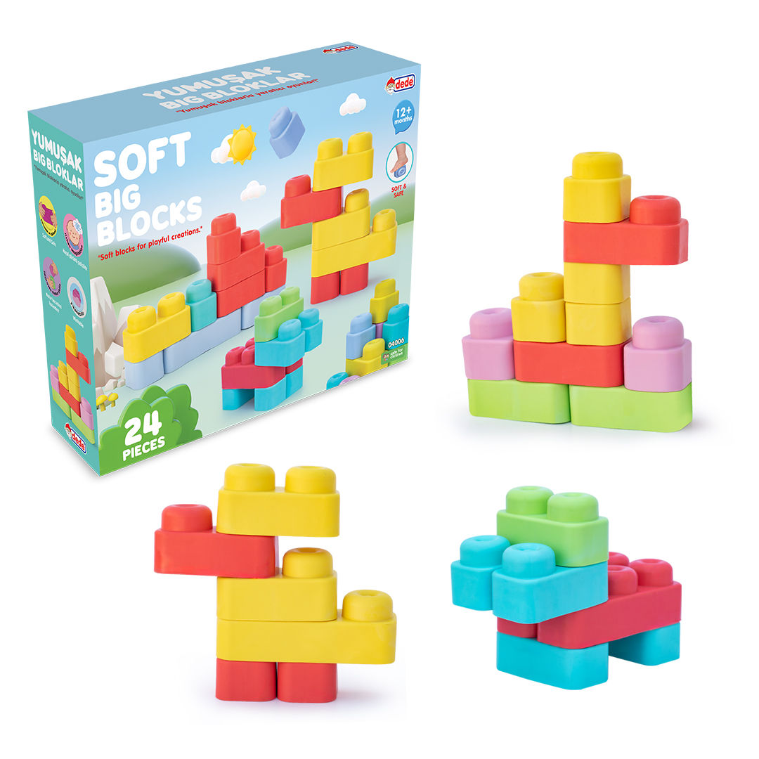 Soft Big Blocks 24 Pcs