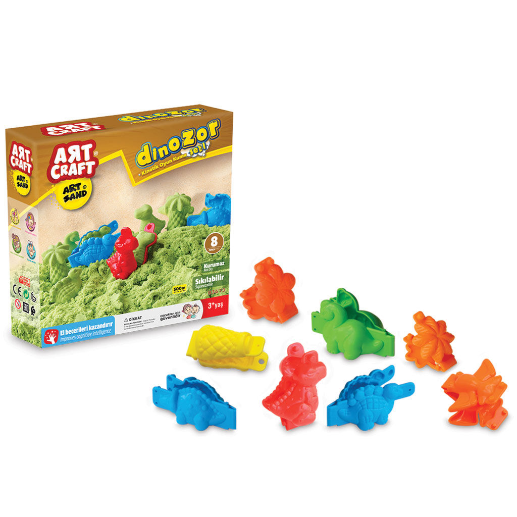 Art Craft 500 Gr Dinosaurs Modelling Play Sand
