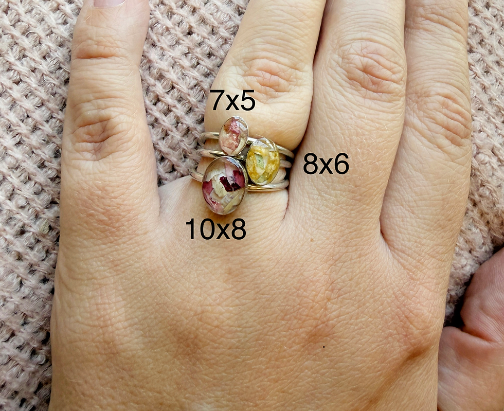 Thumbnail: Silver Dainty Oval Ring 8x6mm