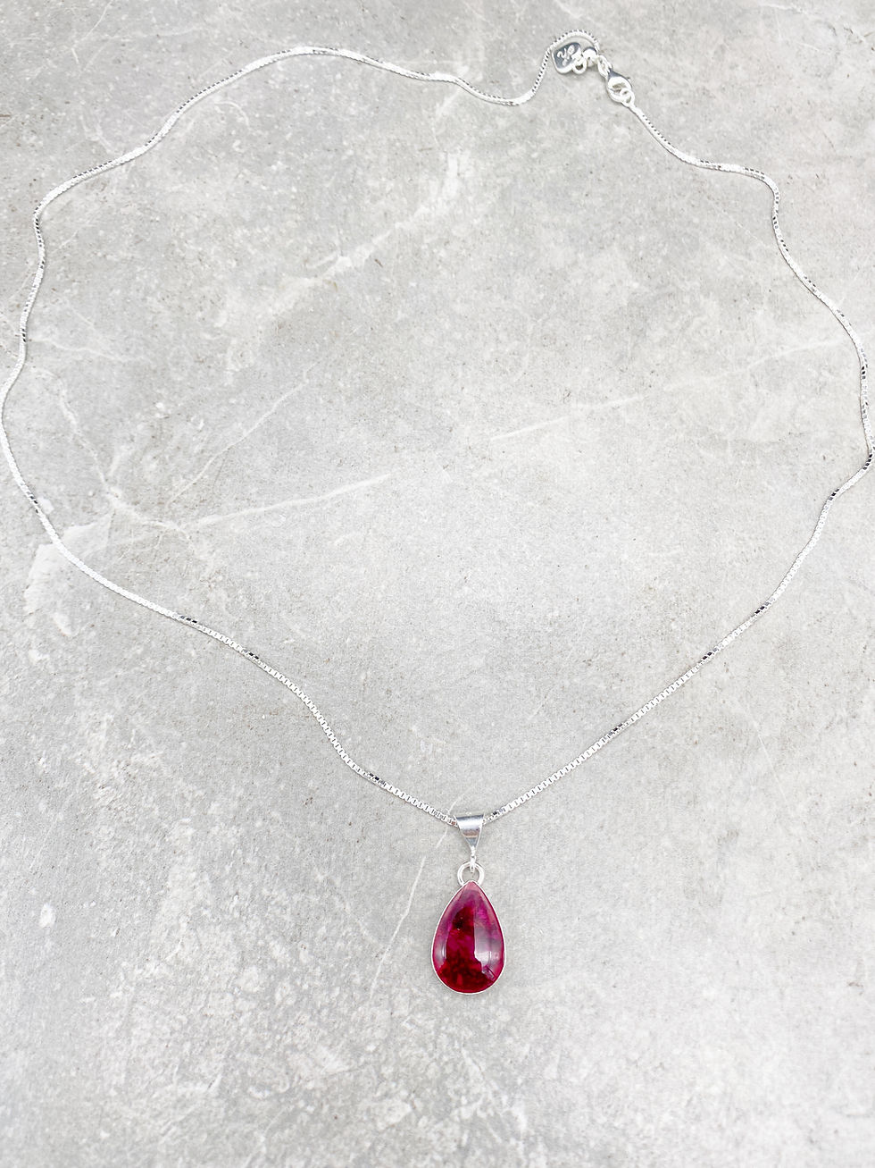 Thumbnail: Dainty Teardrop Memorial Pendant