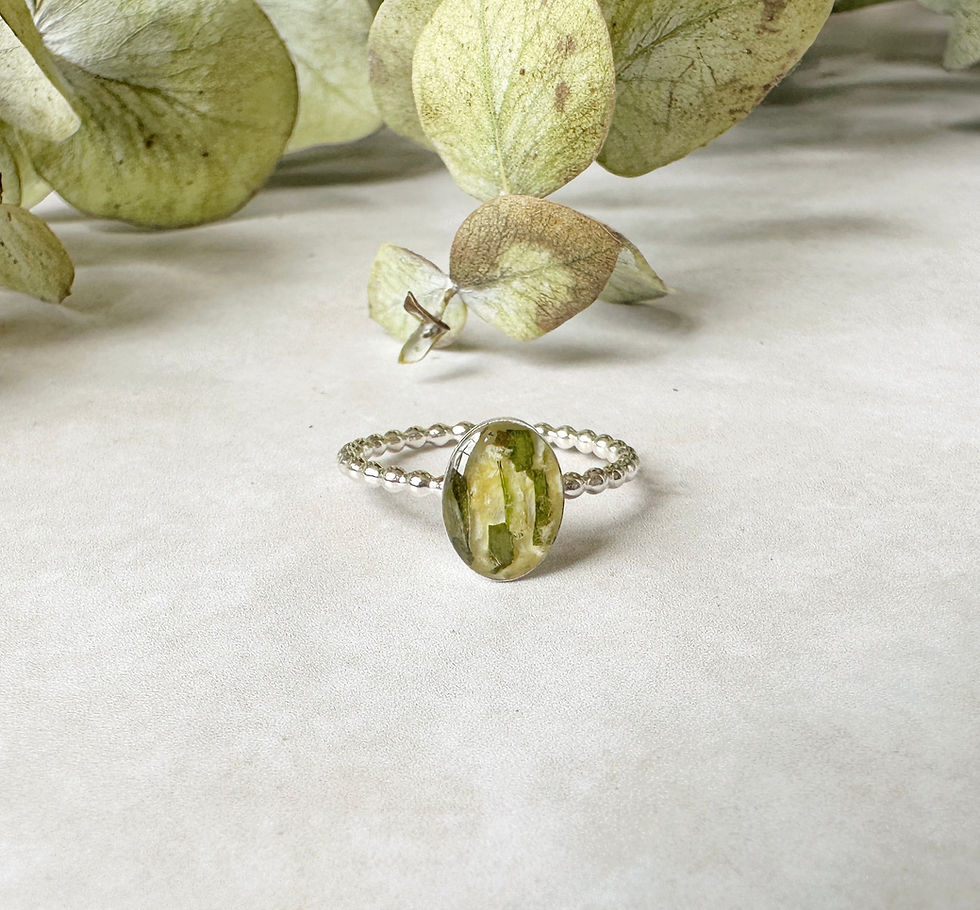 Thumbnail: Silver Dainty Oval Ring 8x6mm
