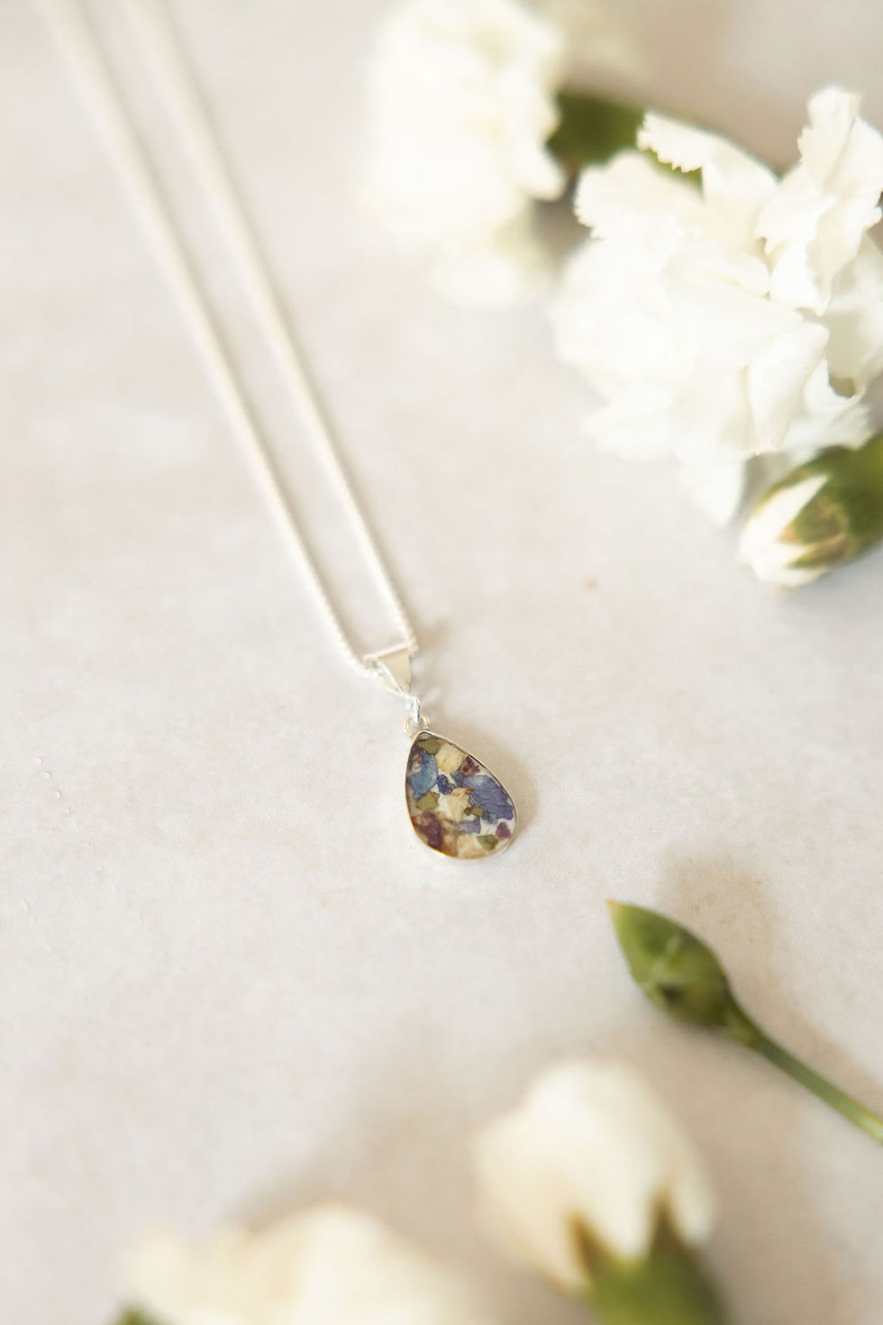 Thumbnail: Dainty Teardrop Memorial Pendant