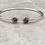 Thumbnail: Flower Memorial Double Circle Bracelet