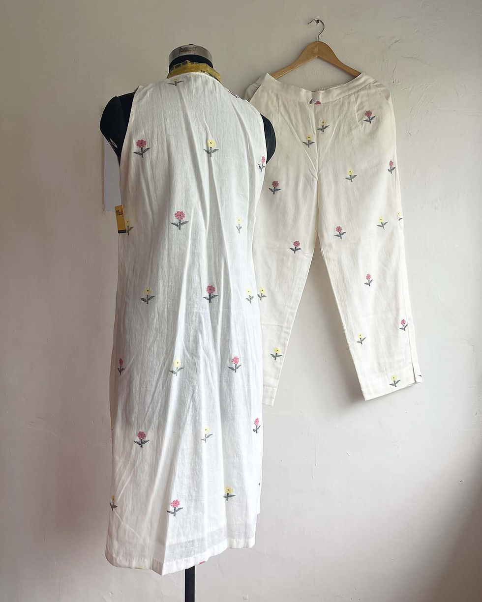 Thumbnail: Ivory Bloom Cotton Coord Set
