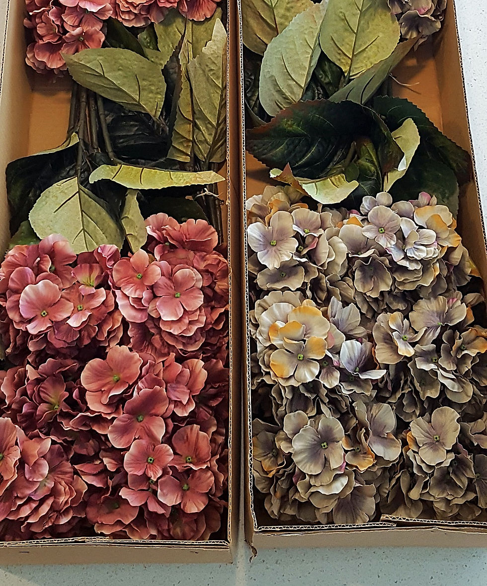 Thumbnail: Hydrangea Long Stem Silver F136