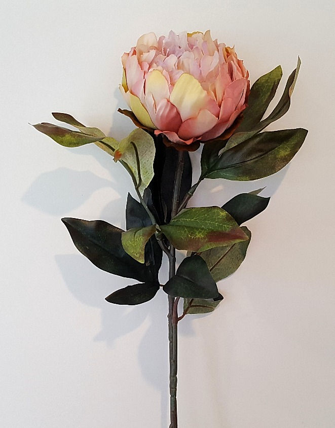 Thumbnail: Vintage Peony Stem Dusky Pink F83