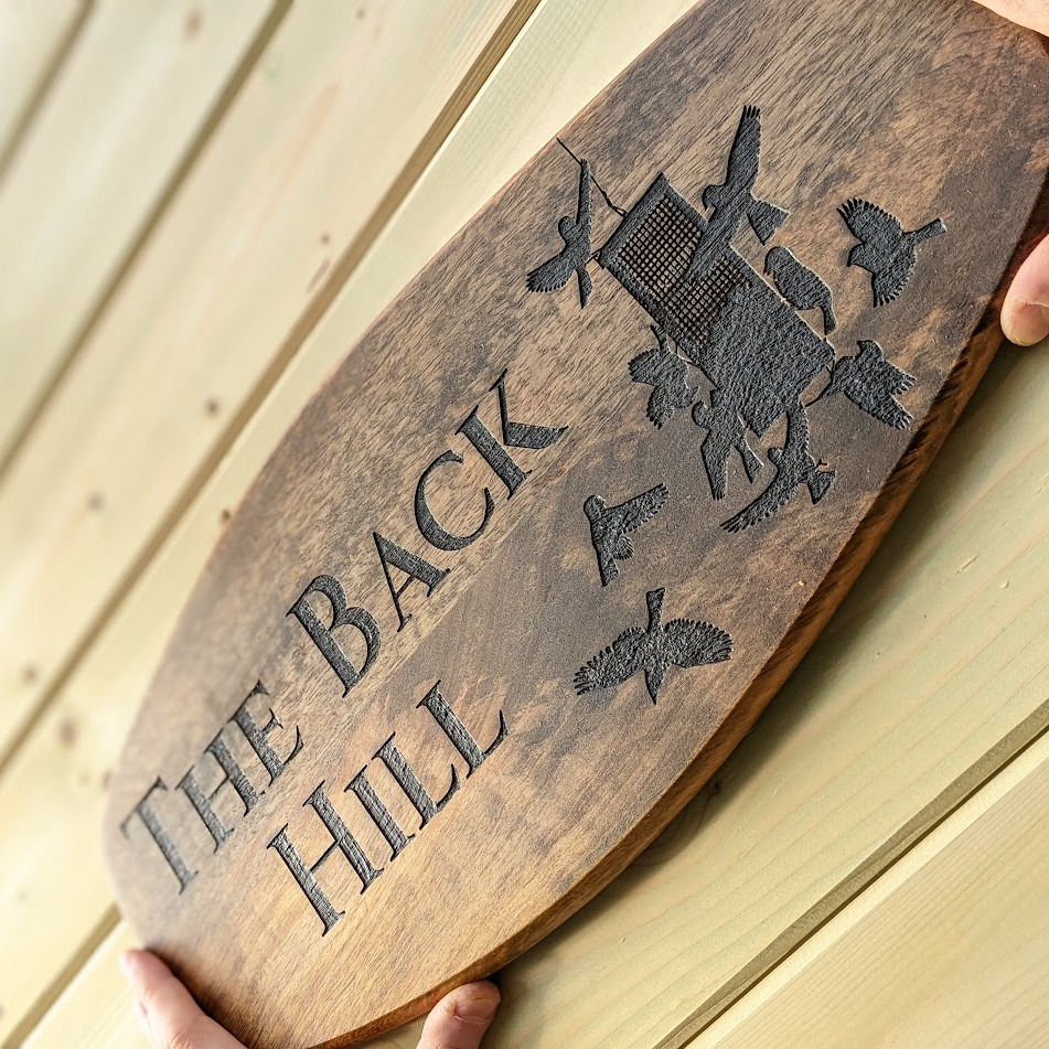 Thumbnail: Large Sign - engraved lettering & image