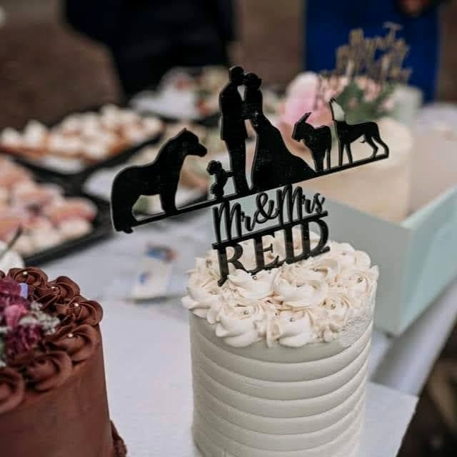 Thumbnail: PREMIUM Custom Wedding Cake Topper