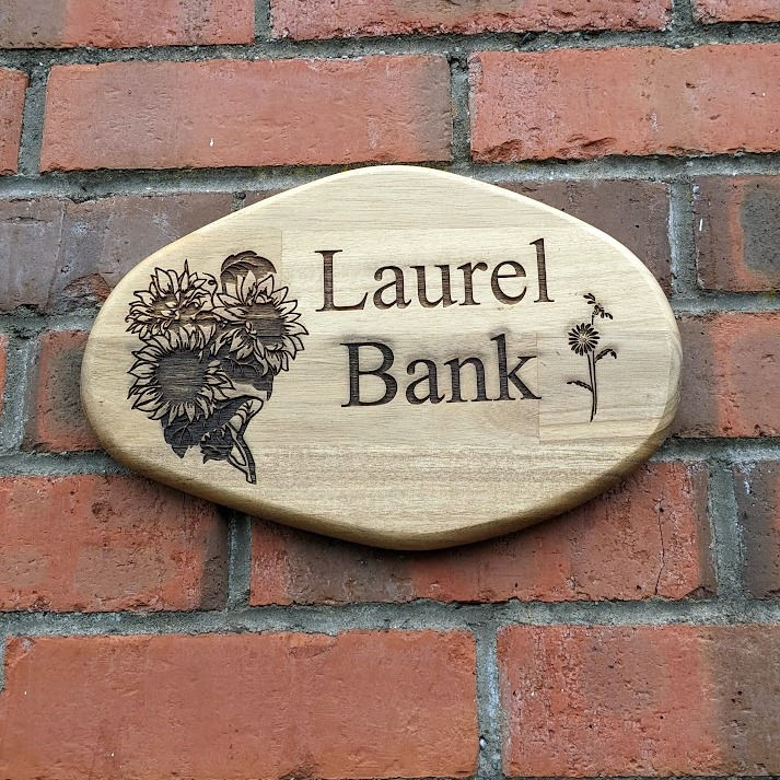 Thumbnail: Engraved Sign with lettering +  image