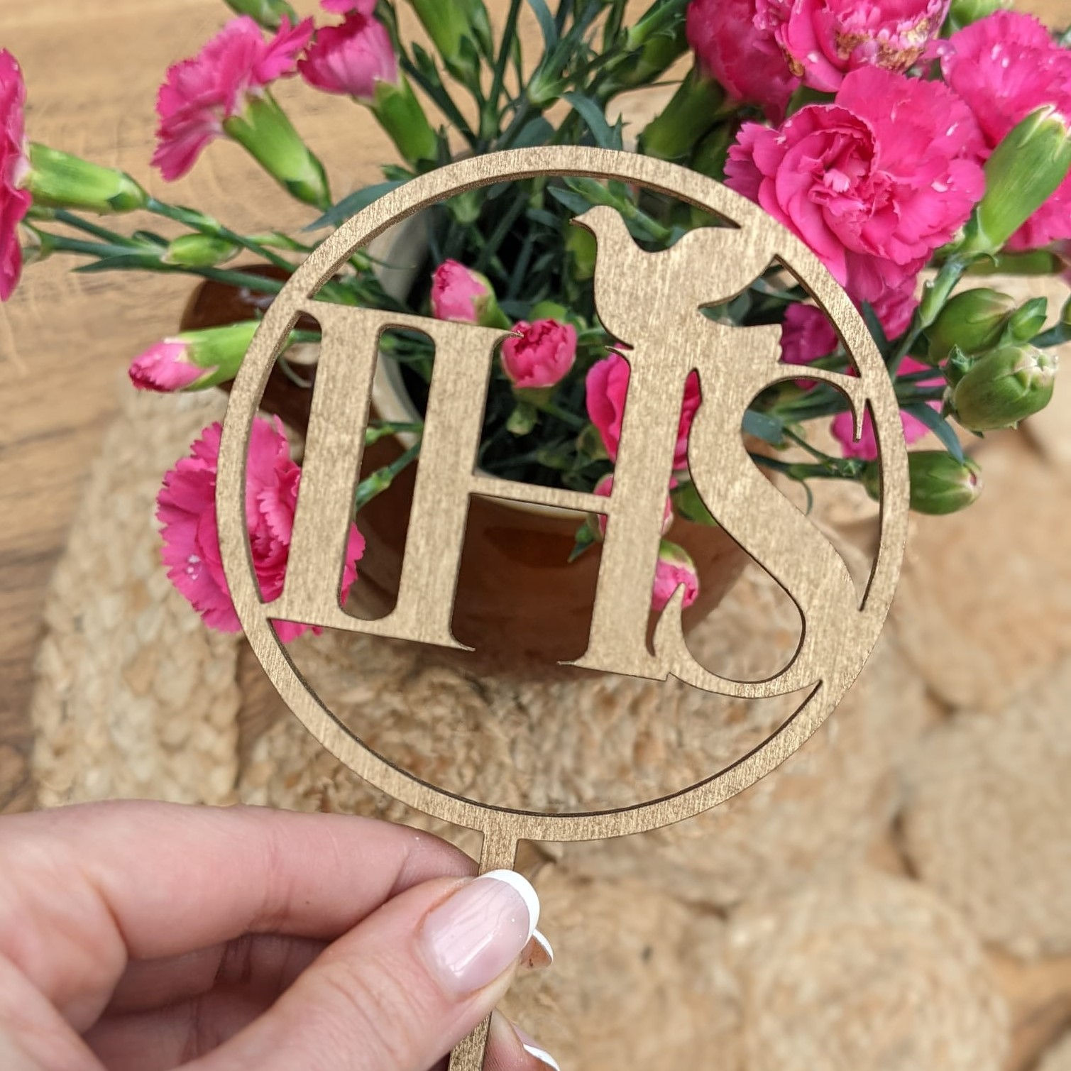 IHS Communion Cake Topper