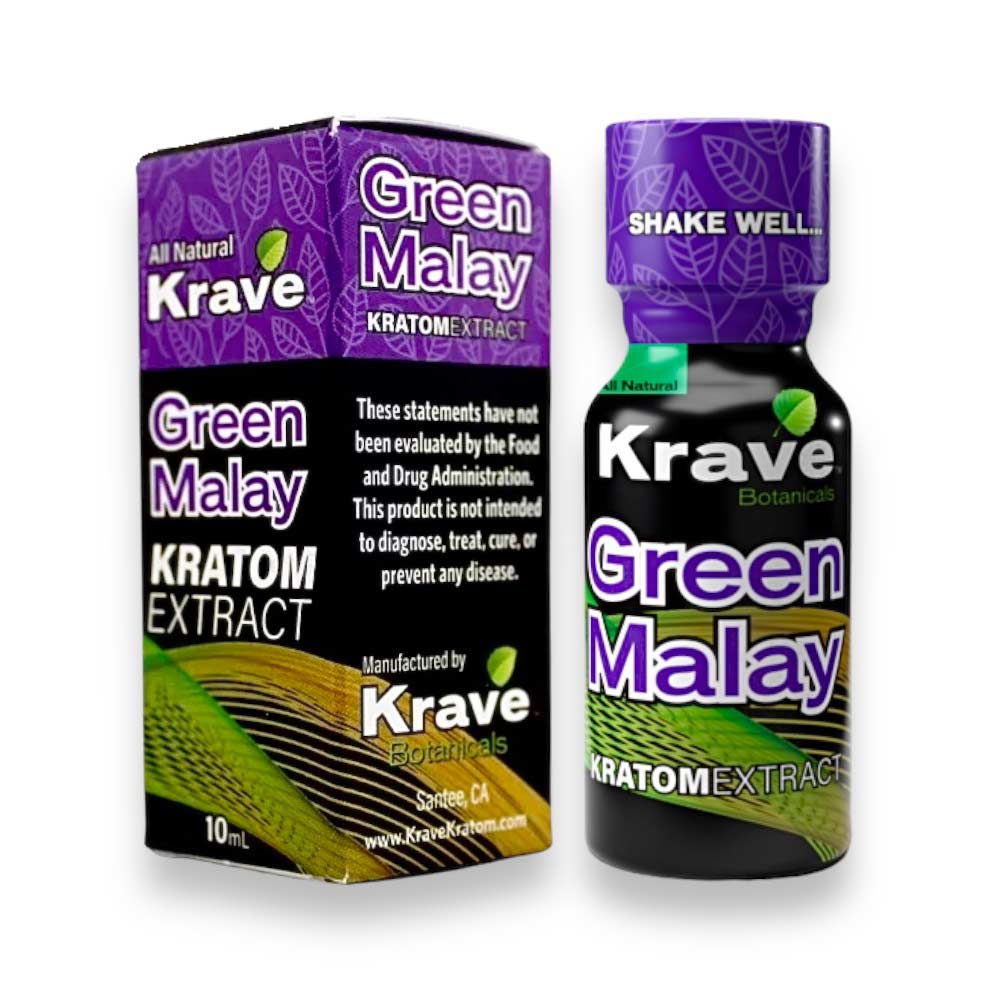 KRAVE Kratom Extract Shot Green Malay