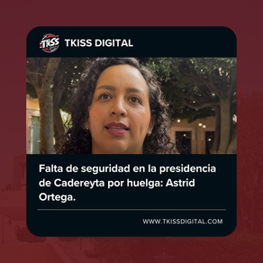 Falta de seguridad en la presidencia de Cadereyta por huelga: Astrid Ortega.