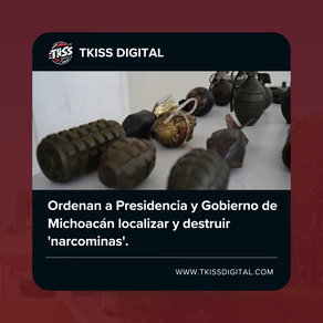 Ordenan a Presidencia y Gobierno de Michoacán localizar y destruir 'narcominas'.