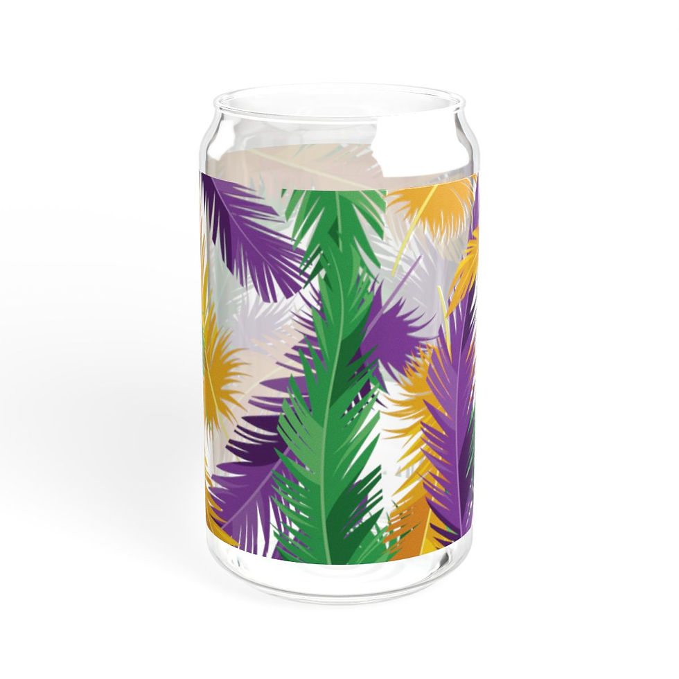 Thumbnail: Feather Sipper Glass, 16oz