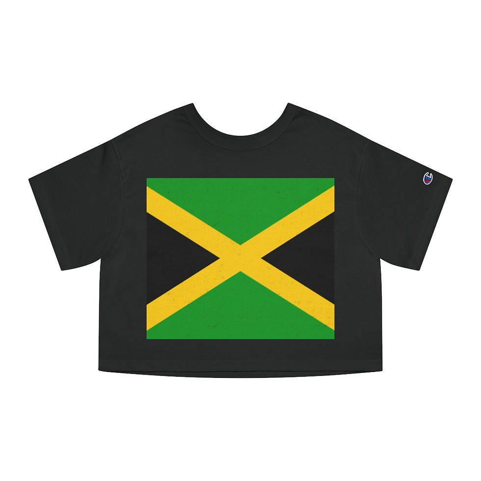 Thumbnail: Jamaica Champion Women's Heritage Cropped T-Shirt - Customized