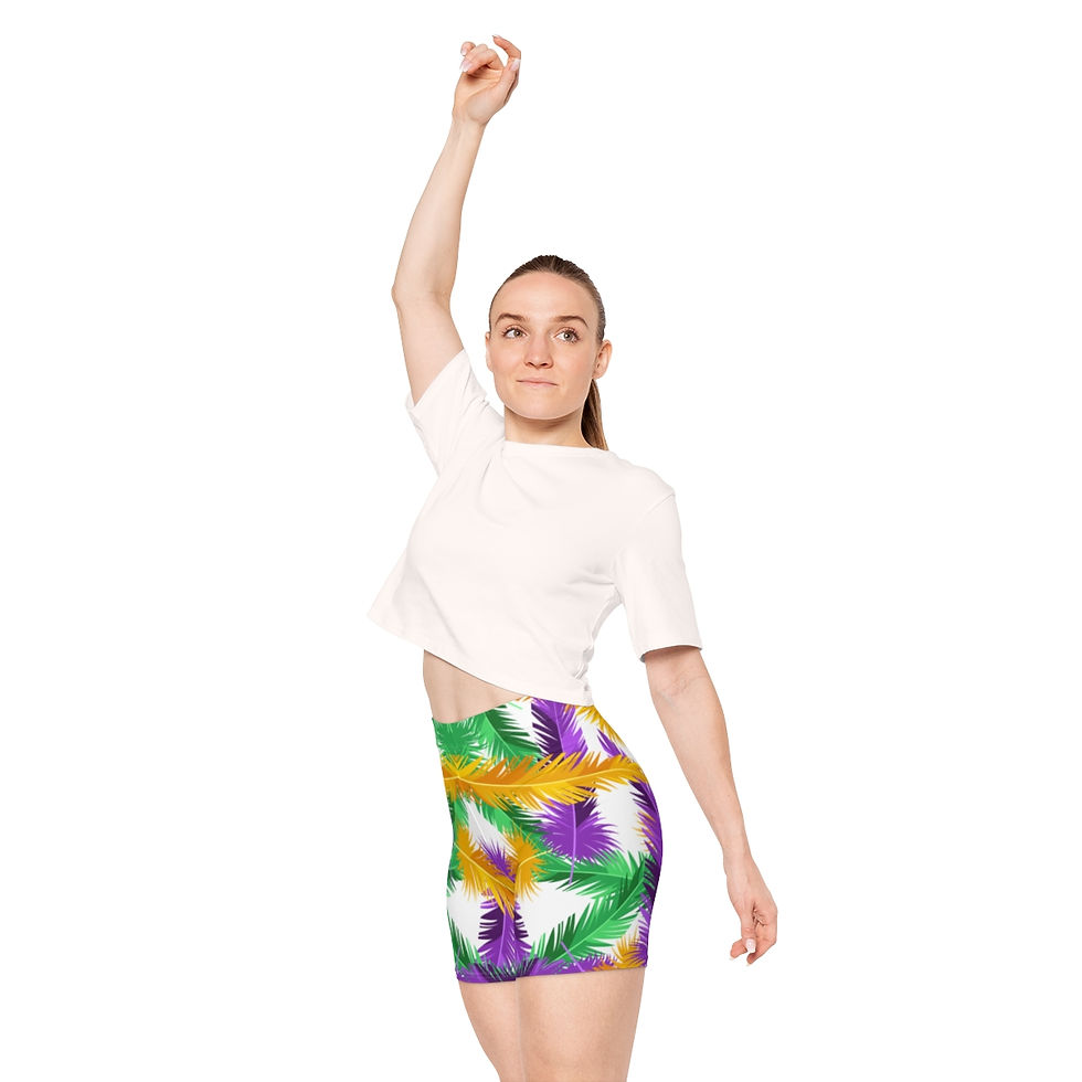 Thumbnail: White Nola Women's Biker Shorts (AOP)