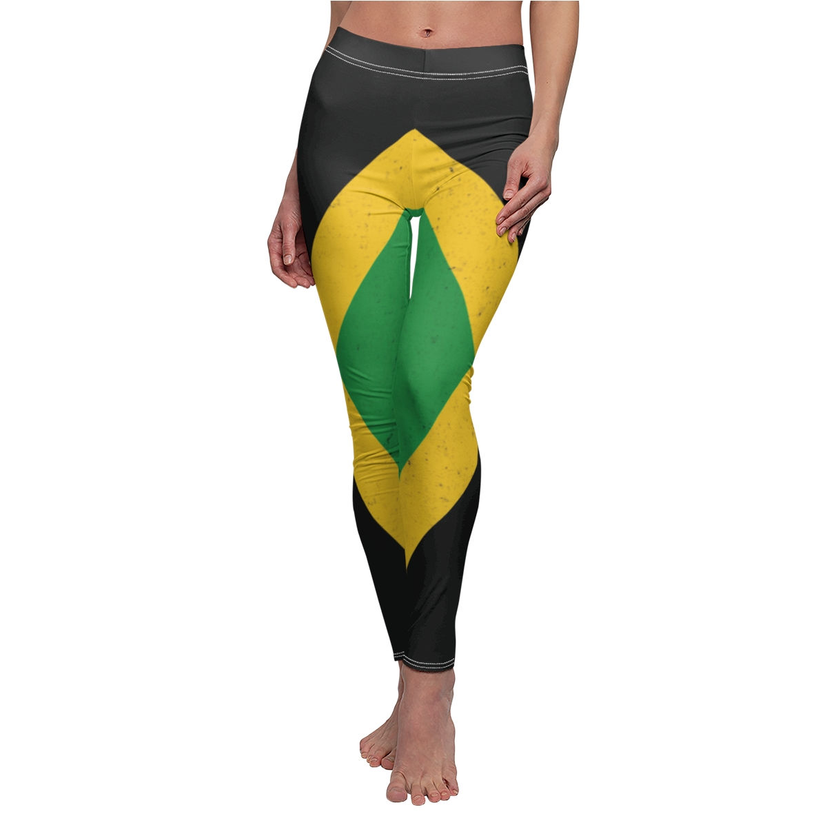 Jamaica Women's Cut & Sew Casual Leggings (AOP)
